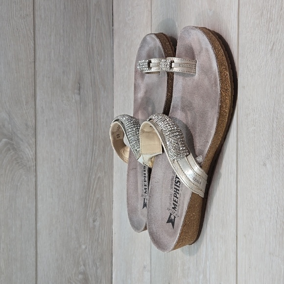 Mephisto Women Crysta Loop Toe l Beads Wedge Sandals shoes sz 39/9 - Picture 2 of 14